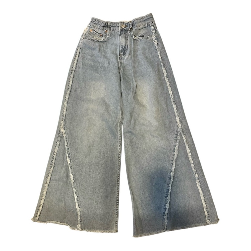 H&M Kids Super Wide Leg Light Blue Jeans